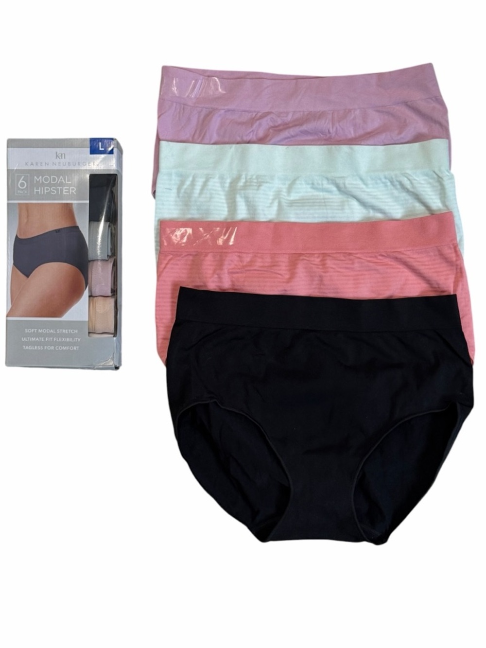 HIPSTER UNDERWEAR TEN PAIRS Panties CAROLE HOCHMAN KAREN NEUBURGER LARGE
